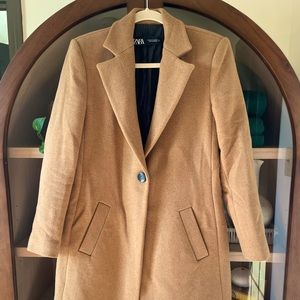Zara Wool Blend Coat NWOT